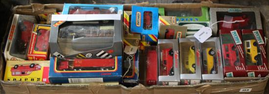 37 Matchbox, Vanguards & other boxed diecast vehicles, various foreign makes, most mail-related (VG, boxes (F-VG)